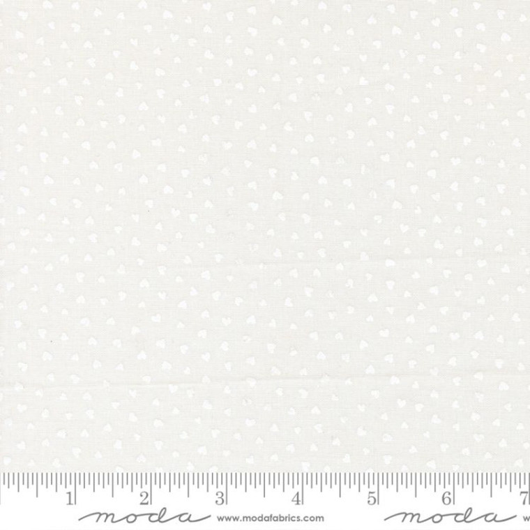 Tiny Hearts in Champagne- White | Funny Valentine by Lizzie House | per 10cm