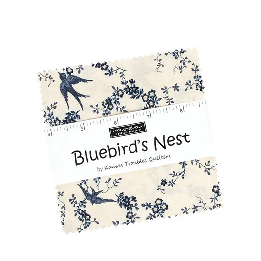 Bluebird's Nest Charm Pack | Kansas Troubles Quilters | per charm pack