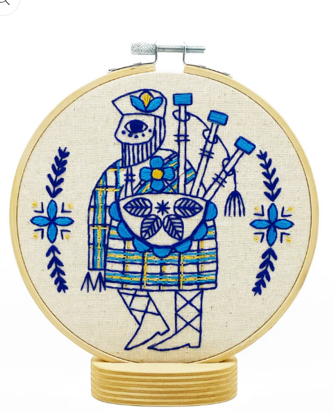 Bagpiper Complete  Embroidery Kit