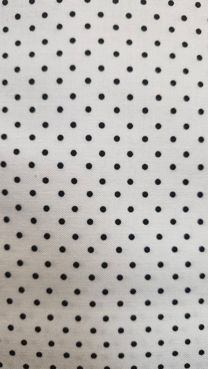 Black Pin Dot on White | per 10cm