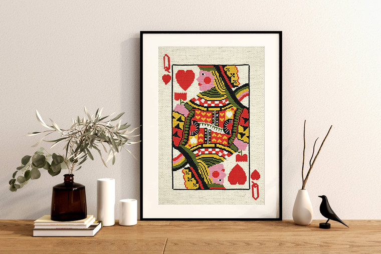 Queen of Hearts Cross Stitch Kit