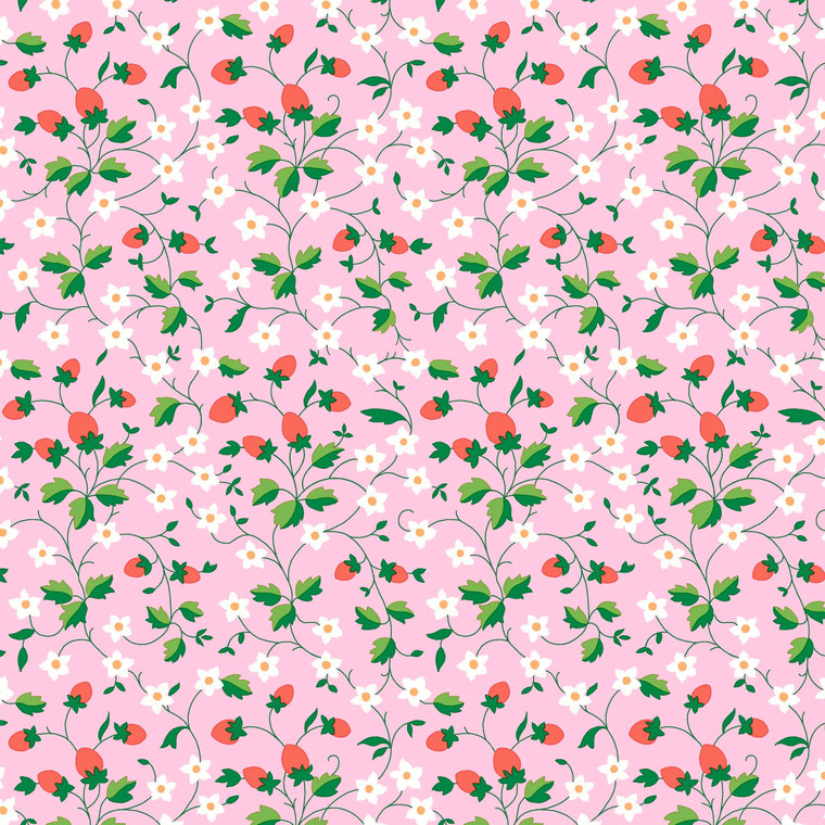 Strawberry Picking in Pink | Gifts from the Garden | per 10cm