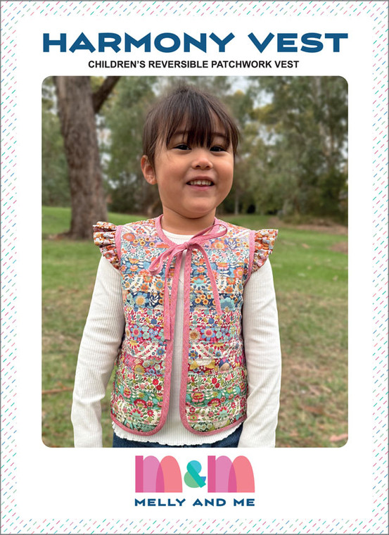 Harmony Girls Patchwork Vest | Melly and Me