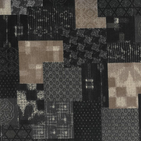 Kizu Patchwork in Black | Japanese | per 10cm