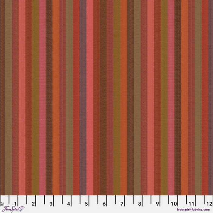 Caterpillar stripe in Tomato | Woven stripes Kaffe Fassett | per 10cm