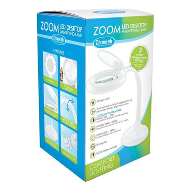 Triumph Zoom LED Rechargeable Magnifying Desk Lamp - Sew & Co