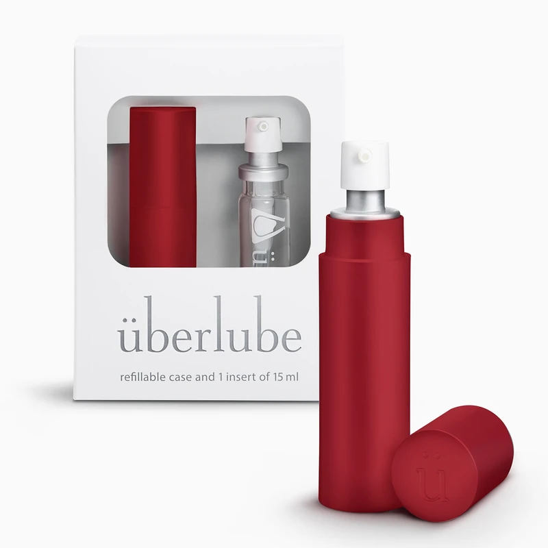 Uberlube Premium Silicone Lubricant  Travel Set Red