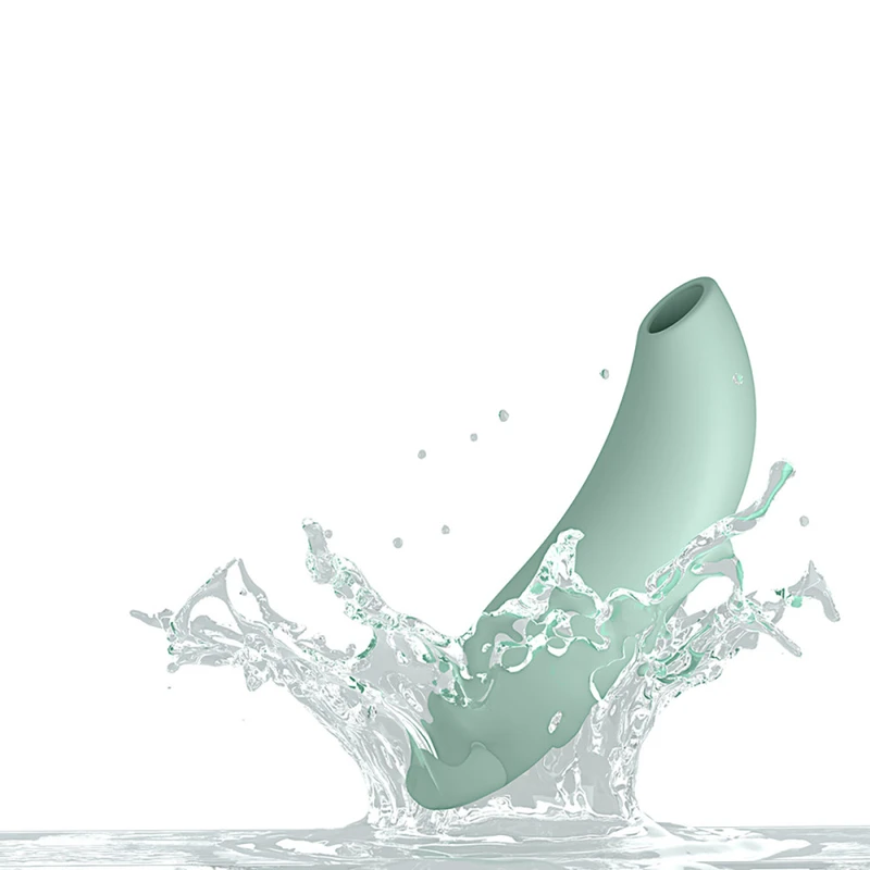 We-Vibe Melt 2 Couples Clitoral Sucking Vibrator  in Sage Green is Waterproof
