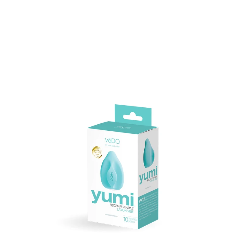 VeDO Yumi Finger Vibe with Multispeed Settings Turquoise Boxed