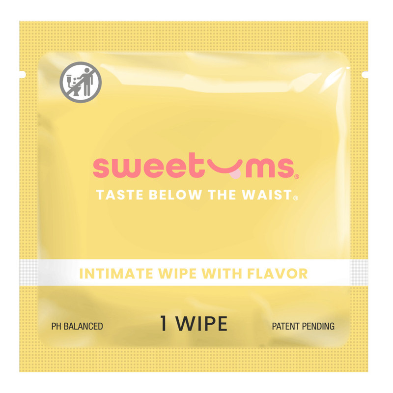 Sweetums Piña Colada Flavored Intimate Wipes Single