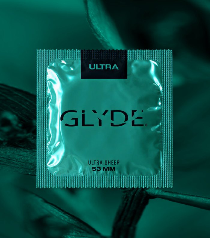 GLYDE ULTRA | The Original Body-Friendly Vegan Condom (53mm) | 12 Count