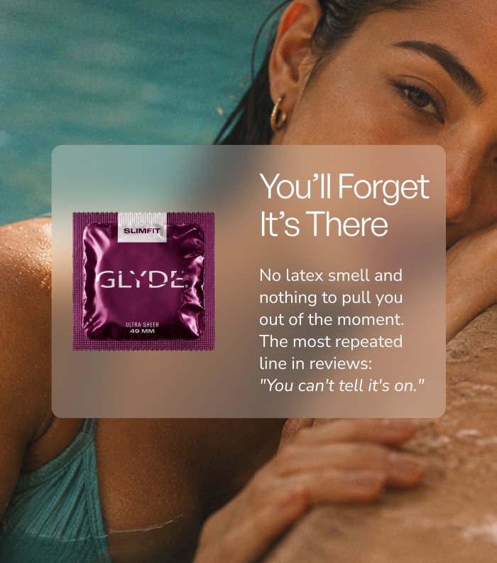 GLYDE SLIMFIT | The Original Body-Friendly Vegan Condom (49mm) | 12 Count