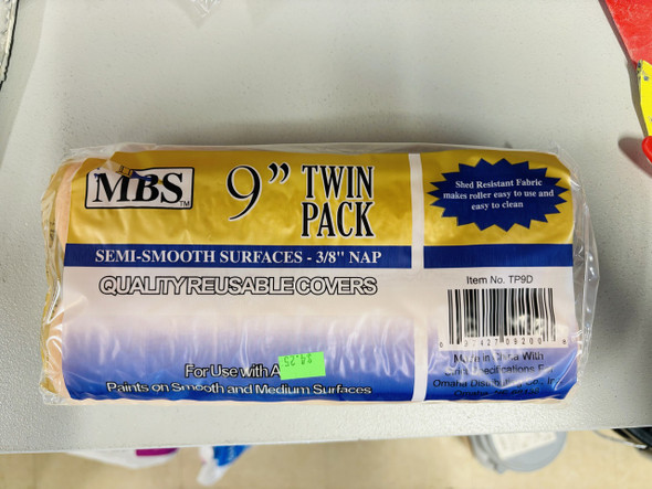 MBS Twin Pack 9" Roller Covers
