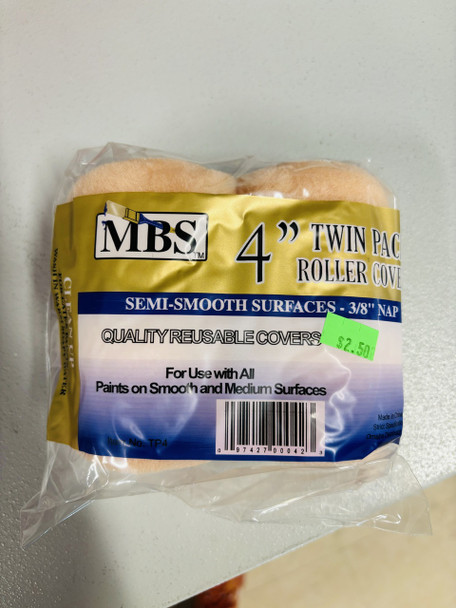 MBS Twin Pack 4" Roller Covers