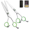 New Washi Shears Professional Skull Set (Green)In Size 5.5, 6.0
