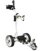 Bat-Caddy X4R Electric Golf Cart Powered Caddie Bat Caddy Golf Cart White SL