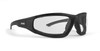 Epoch Eyewear Foam2 Padded Sport Motorcycle Black Frame With Clear Lenses Sunglasses