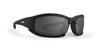 Epoch Eyewear Hybrid Motorcycle Black Sunglasses/Goggles With Smoke Lenses