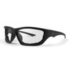 Epoch Eyewear Foam 3 Padded Motorcycle Black Frames With Clear Lenses Sunglasses