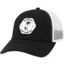 Tattoo Golf Palm Tree Premium Snap Back Mesh Trucker Golf Hat, Black/White