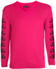 Tattoo Golf Womens Pink Golf Undershirt Long Sleeve in Large