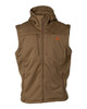 Thachagear L 2 Softshell Hooded Vest Brown Oak in size Medium