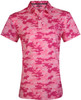 Tattoo Golf Pink Womens Camo Cool-Stretch Golf Shirt in X-Large