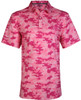 Tattoo Golf Mens Pink Camo Cool-Stretch Golf Shirt in XXX-Large