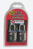 SKB Cases TSA Acceped Padlocks 2 Pack - Set Your Own Combination