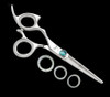 Sharkfin Shears Left Hand Monarch Non-Swivel 7.0" Stainless Lightweight Scissors