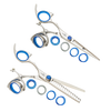 Sharkfin Professional Left Super Swivel Stainless 7" Shear & 15T Texturizer Set