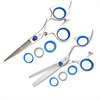Sharkfin Professional Right Non-Swivel STAINLESS 5.5" Shear & 40T Blender Set