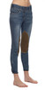 New Goode Rider Womens Girls Horsebit Indigo Jean Size 8