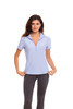 New Goode Rider Womens Perfect Sport Navy Link Shirt Size XS