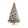 New Nearly Natural 10' Flocked West Virginia Fir Artificial Christmas Tree