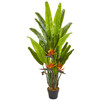New Nearly Natural 4.5’ Bird Of Paradise Artificial Plant