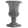 New Nearly Natural 16.5” Decorative Gray Urn Indoor/Outdoor