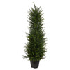 New Nearly Natural 2.5’ Cypress Artificial Tree Uv Resistant Indoor/Outdoor