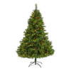 New Nearly Natural 6’ West Virginia Pine Christmas Tree W/300 Led And Cones