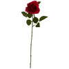 New Nearly Natural 18” Rose Artificial Flower Set Of 24 In Red