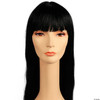 Pageboy Long Wig with Bangs Black - One Size Fits Most