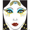 Morris Costumes - Face Decal Egyptian - Standard - One Size Fits Most