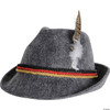 Beistle German Alpine Hat for Adults, Gray, One Size Costume - One Size Fits
