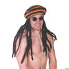 Rasta Imposta The Original Tam With Dreadlocks, Multi, One Size Costume