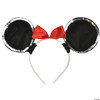 Deluxe Mouse Ears Black and Red - One Size Fits Most