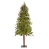 New Nearly Natural 7' Wyoming Alpine Christmas Tree With 200 Clear Led Lights