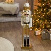 3 Ft. Large Classic Gold Wood Holiday Nutcracker with Scepter
