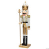 3 Ft. Large Classic Gold Wood Holiday Nutcracker with Scepter
