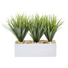 New Nearly Natural 12” Vanilla Grass In Rectangular Planter