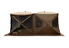 Clam Cabin Quick Set And Durable 2-Room Screen Tent In Brown And Tan